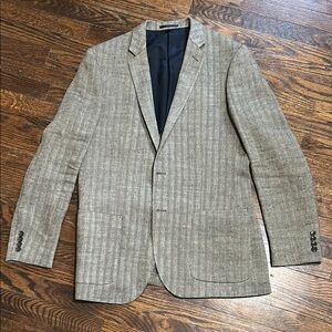 J. Crew Tan Wool Blend Sport Coat with Notched Lapel